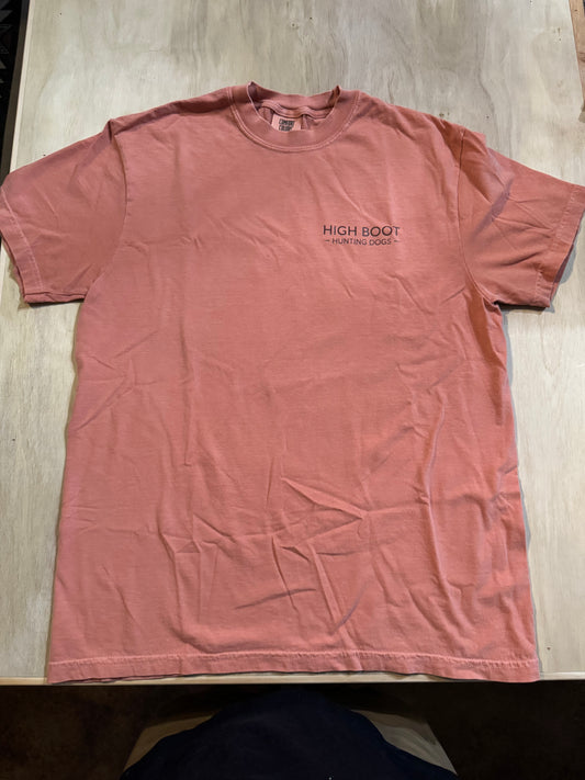 High Boot Hunting Dogs T-shirt - Terracotta